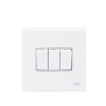 3Gang 1Way Switch switch plates UK standard CE