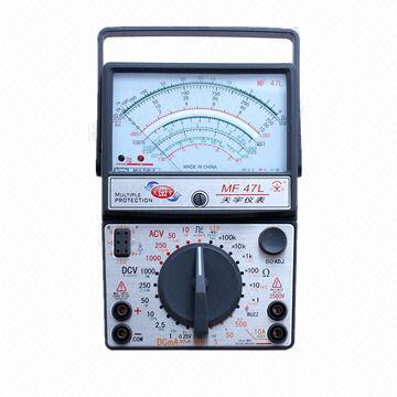 47L analog meter to measure high value resistor, 12V voltage for LED testing