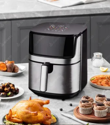 home appliances kitchen lcd display friteuse sans huile manufacturer guangdong Digital Control stainless steel air fryer