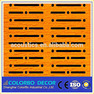 sound insulation U-style wooden acoustic panel for interior decoration