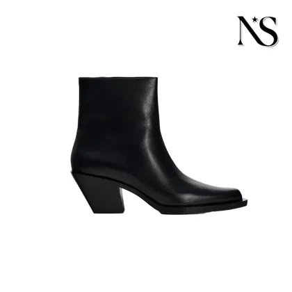Black Glossy Leather Classic Chelsea Boots