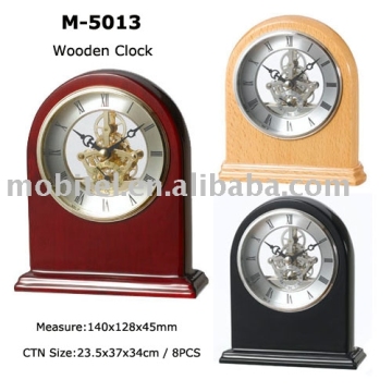 Wood clock &amp; table clock M-5013