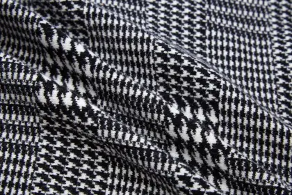 Women's Knitted Jacquard Turtleneck Swallow Gird Poncho Cape