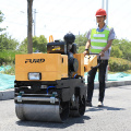 Caminhe atrás do mini rolo vibratório do tambor duplo com bom preço