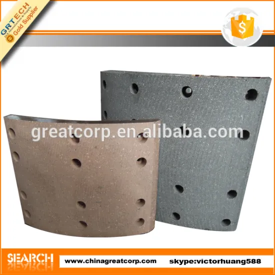 Green material truck drum brake shoe lining material