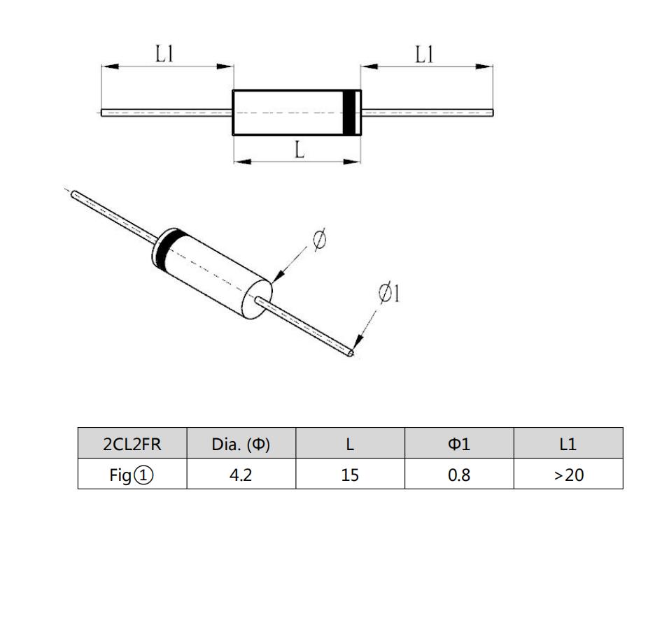 YZPST-2CL2FR Dimensions