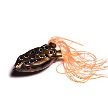 17G 6.5cm Silicone Soft Bait Thunder Frog Double Hook Sequins Modified Double Color Fishing Lure