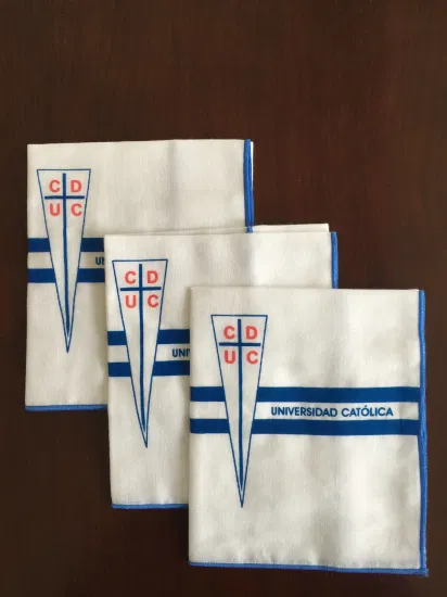 Logo Printed Bamboo Cotton Muslin Face Cleansing Cloths