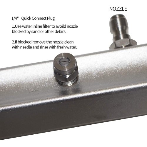 4 Nozzle Pressure underbody cleaner with Extension Wand