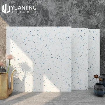 Affordable Matte Finish Terrazzo Look Floor Tiles, 600x600mm - Ideal for Bathroom Flooring
