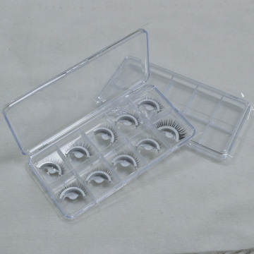 Custom Logo Rectangle Eyelash Packaging Case for 5 Pairs Self Adhesive Eyelashes