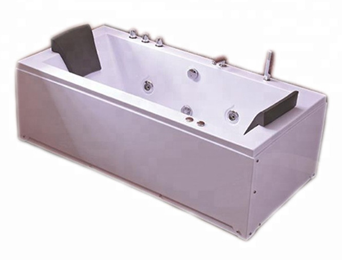 Double Sided Rectangular Massage Spa Bathtub