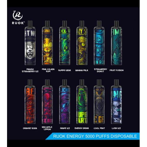 RUOK ENERGY 5000 Puffs Disposable Vape Wholesale