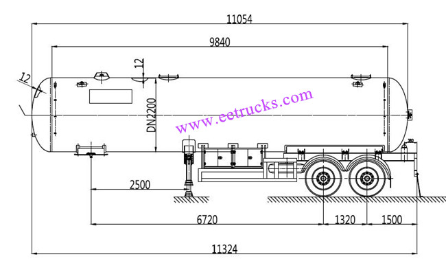 LPG Gas Trailer Tank