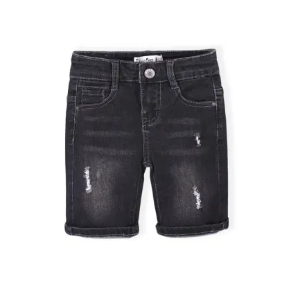 High Quality Boys' Ripped Denim Shorts with Zipper - Custom Wholesale