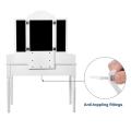 dressing makeup desk with drawers cushioned stool