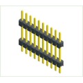 2,00 mm (0,0787 &quot;) Pitch Single Row Isolador duplo Dipe Connector de cabeçalho do pino reto