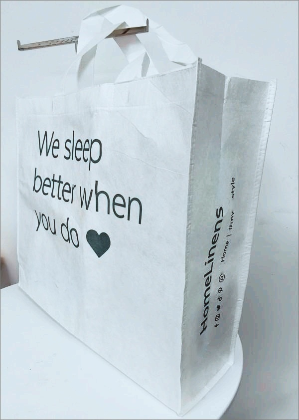 Biodegradable non-woven shopping bags