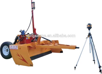 High efficiency agricultural laser land leveler