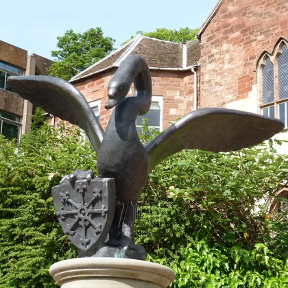 Outdoor Garden Life Size Bronze Brass Casting Wild Goose Statue Sculpture