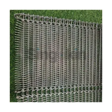 Stainless Steel Flat Spiral Wire Mesh Conveyor Belt for Cooking and Baking