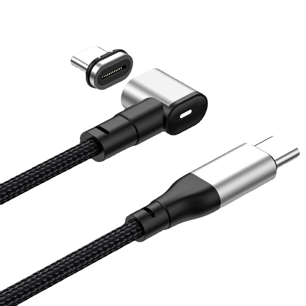5A Usb Type-C 100W Elbow Magnet Charging Cable