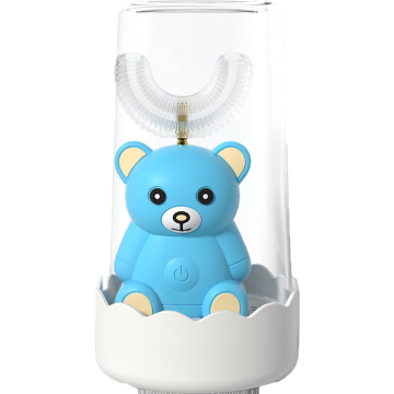 Spazzolino elettrico per bambini in silicone a forma di U per bambini