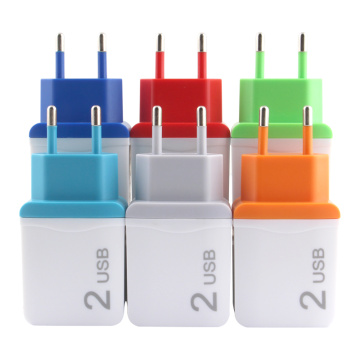 5V Power Adapter AC DC 5 V 2A Universal Supply USB Double Mobile Phone Charger USB Power Adapter 220V To 5V Adapter EU Plug
