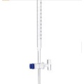 Schellbach Burette com linha azul e parada de vidro