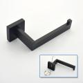 Ensemble de quincaillerie Matte Black Square Sus304 pour salle de bain