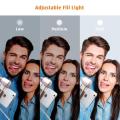 Bluetooth Selfie Stick Dengan Light Fill Led