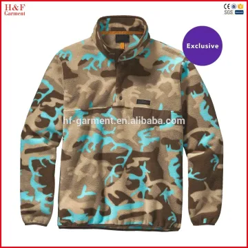 Super latestest design new style 1/4 zip fleece pullover
