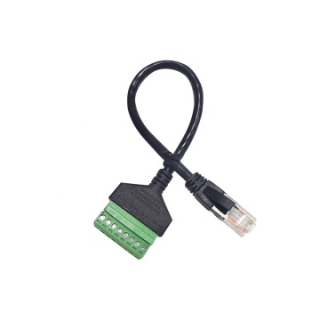 CCTV Camera RJ45 to 8 Pin AV Adapter