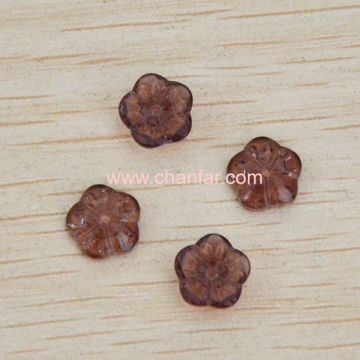hollow fower shape gray crystal beads accessories