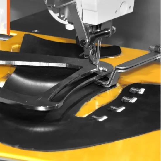 Shoe lace loop sewing machine factory