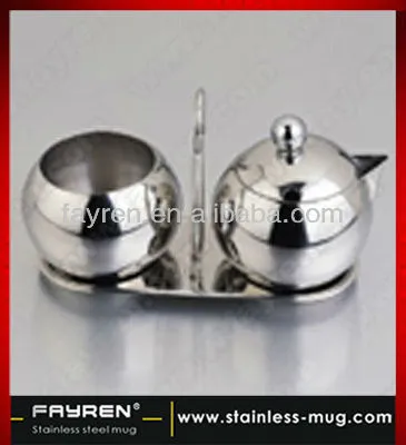 Stainless steel sugar milk pot