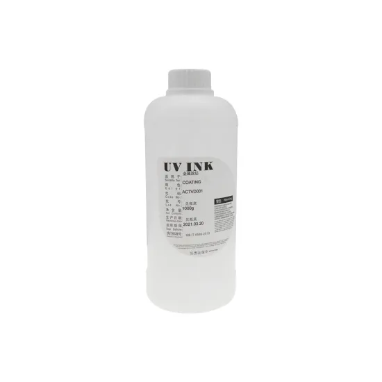 1 Liter UV coating Fluid use for UV flatbed Printer for Metal, glass, ceramic tile