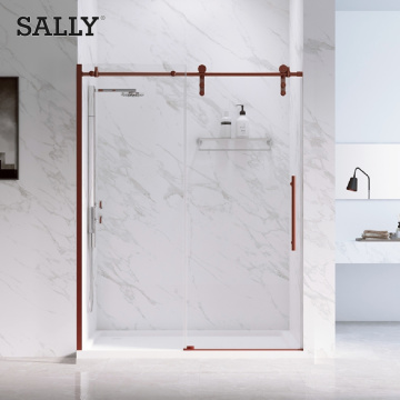 Sally Matt Black Semi-cadre de 8 à 10 mm Porte de douche coulissante