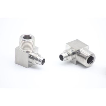 Quick-twist elbow terminal