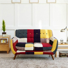 Mid-Century replika 3pcs Patchwork Couch tempat letak tangan sofa