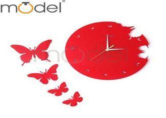 Lovely Butterfly Acrylic Wall Clock For Children Room Decor