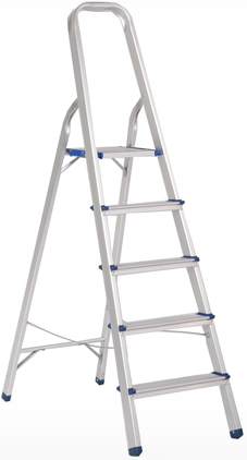 5 steps household ladder