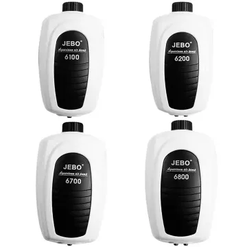 JEBO 6100/6200 Ultra Silent Aquarium Air Pump : 미니 및 휴대용 어항 용 조절 가능한 산소화기