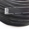 Heat resistant 200° high temperature 24AWG parallel soft silicone wire 2pin 4pin 5pin black multi-core soft silicone wire