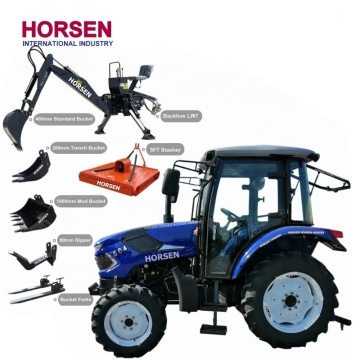 HORSCH China 50hp-60hp 4WD Tractors with AC Cab and Front Loader