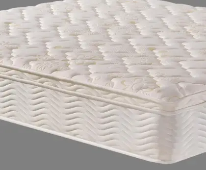 Ivory White Knitted fabric spring mattress