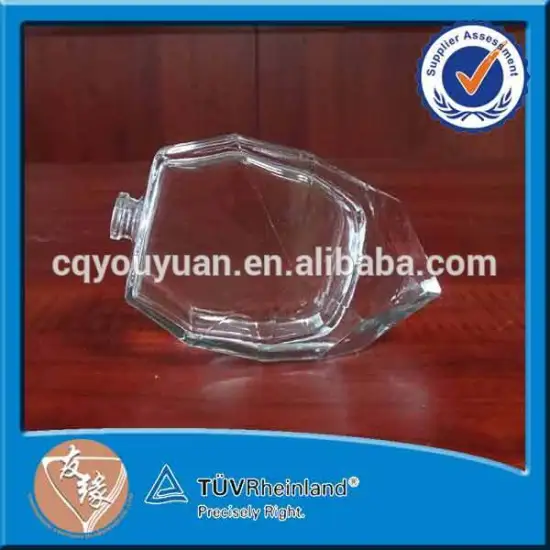 refillable 100ml small crystal super flint soda-lime glass perfume bottle