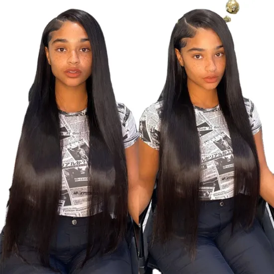 Straight Raw Peruvian Hair Transparent 360 Full Lace Wig Cheap Natural Virgin Human Hair Hd 360 Full Lace Wig For Black Women