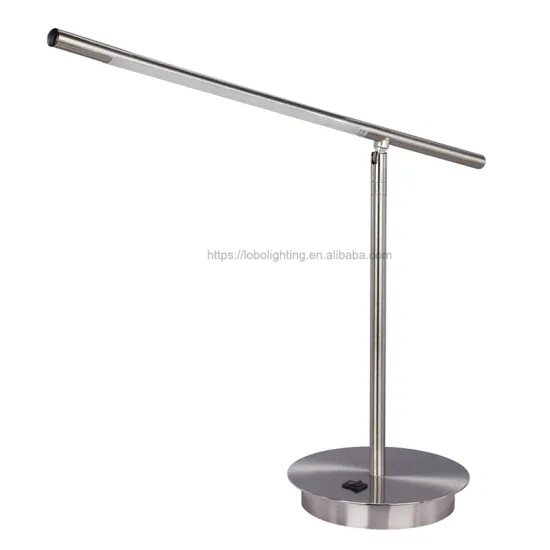 Adjustable Swing Arm Metal Satin Chrome Desk Lamp
