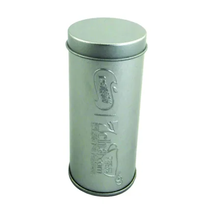 dongguan round silver tea tin packaging box /canister